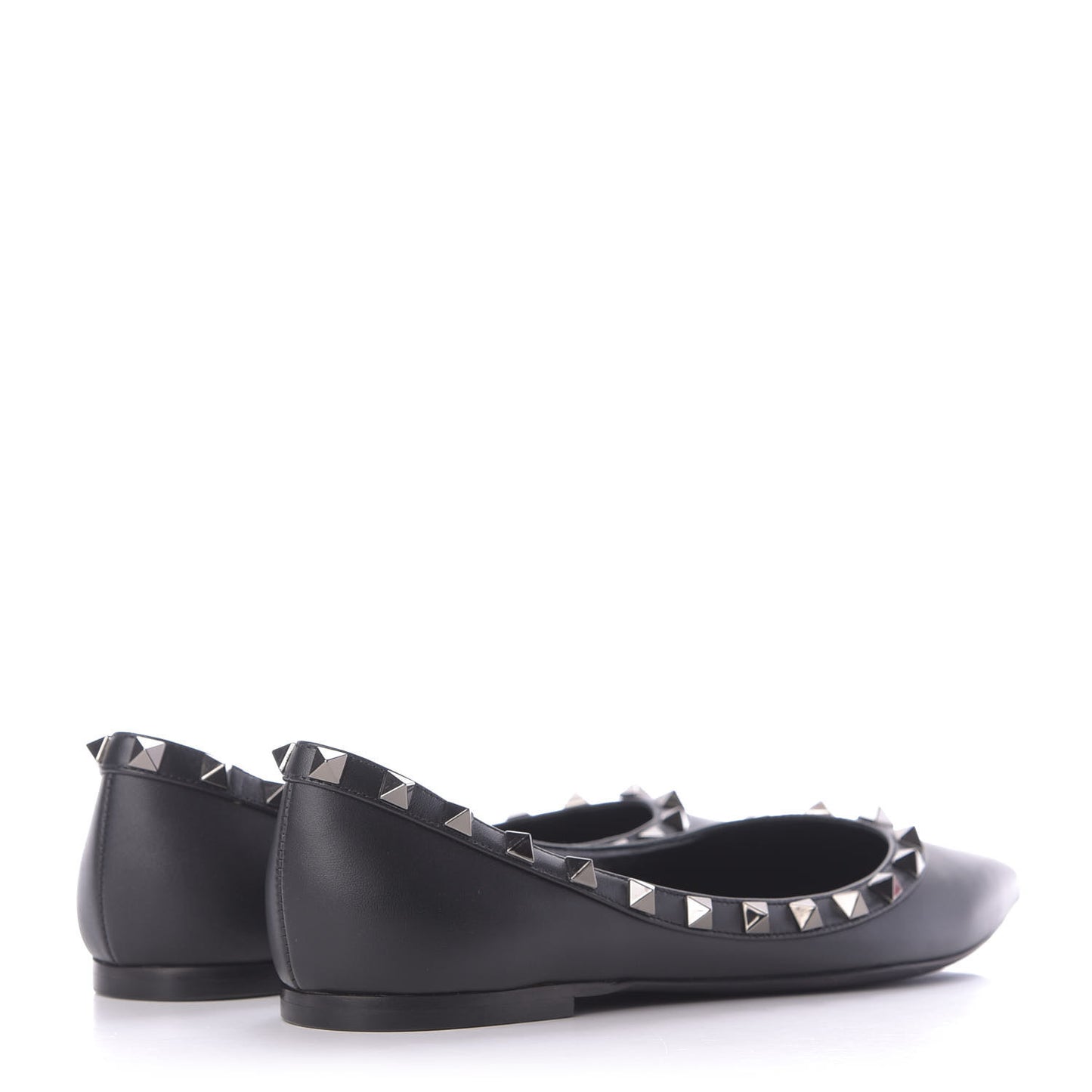 Nappa Rockstud Ballerina Flats 37 Black