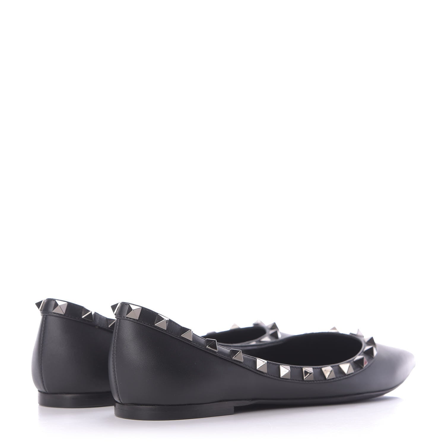 Valentino Garavani Nappa Rockstud Ballerina Flats 37 Black 4 of 12