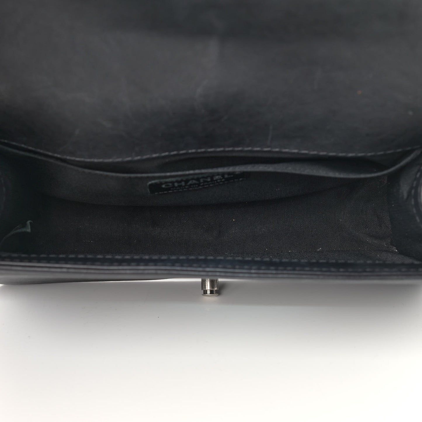 Calfskin Quilted Metal Embellished Paris Dallas Medium Boy Flap Black