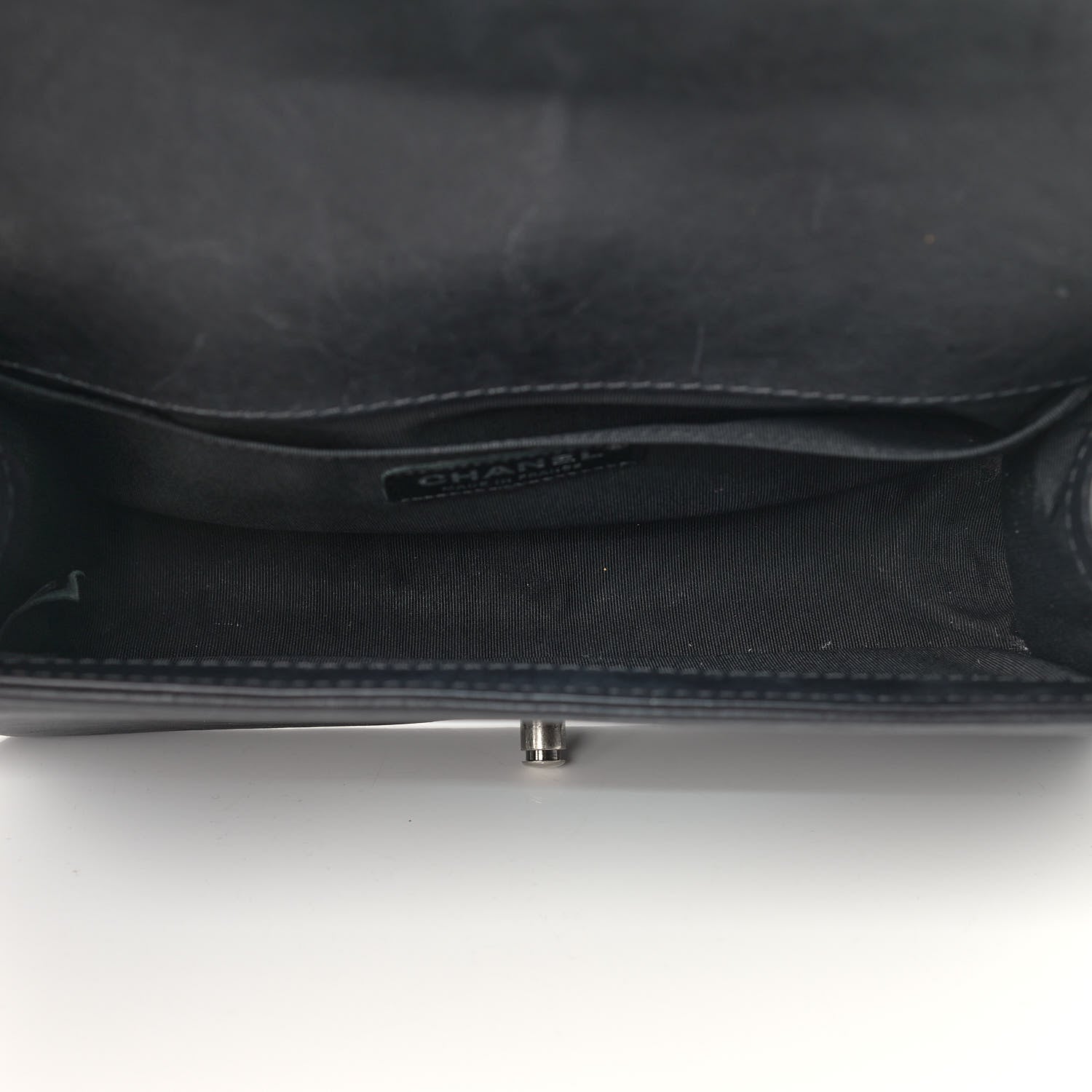 Chanel Calfskin Quilted Metal Embellished Paris Dallas Medium Boy Flap Black 5 of 13