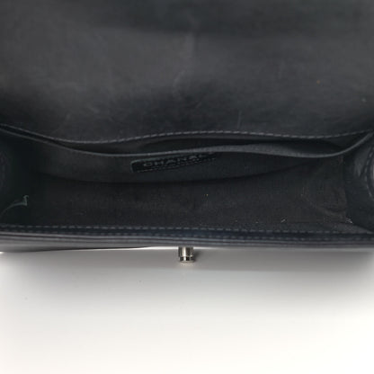 Chanel Calfskin Quilted Metal Embellished Paris Dallas Medium Boy Flap Black 5 of 13