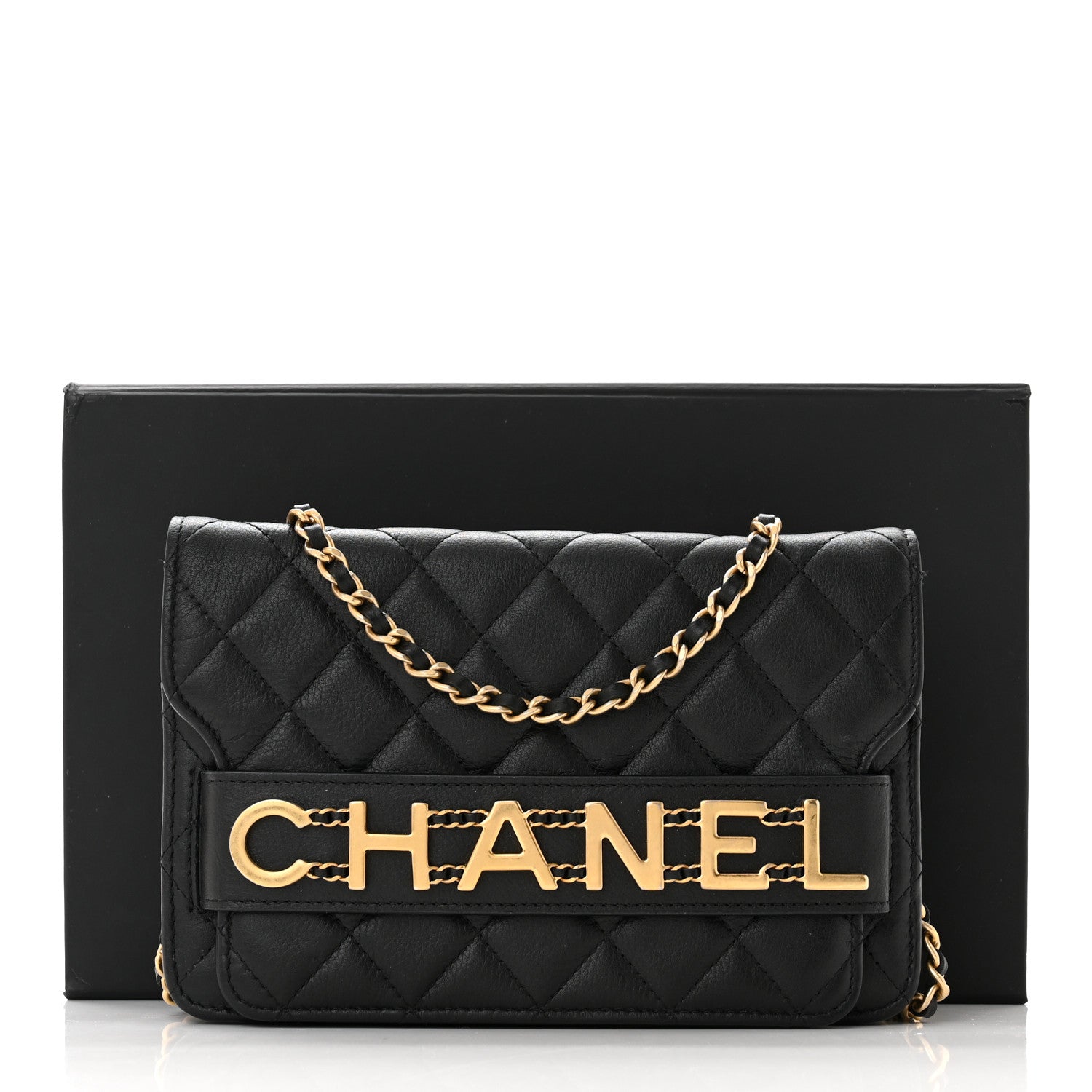 Chanel Calfskin Quilted Small Enchained Flap Black 13 of 13