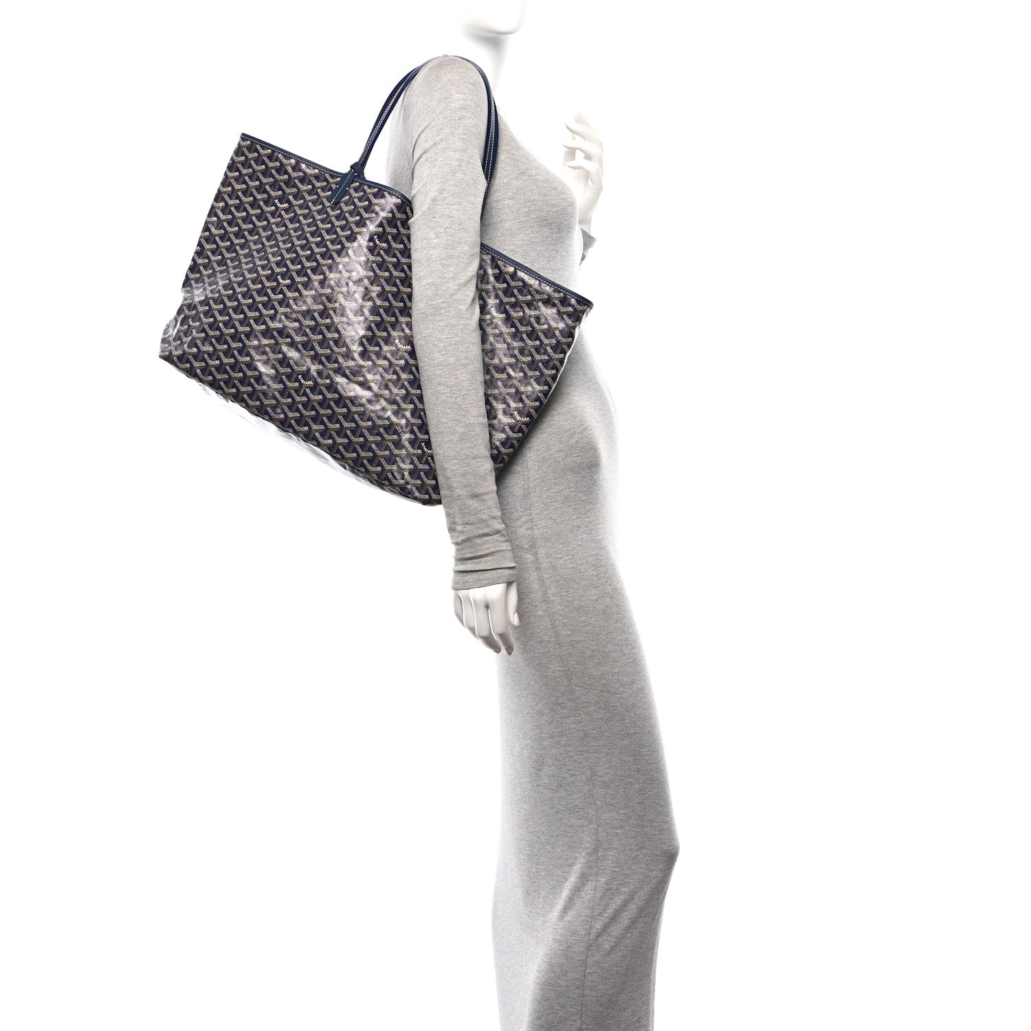 Goyard Goyardine Saint Louis GM Navy 2 of 12