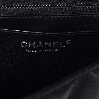 Chanel Caviar Quilted Jumbo Single Flap Black 8 of 10