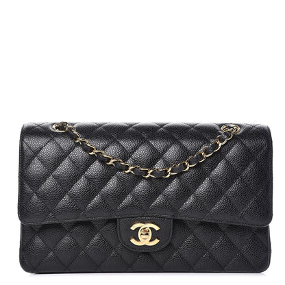 Chanel Caviar Quilted Medium Double Flap Black 1 of 11