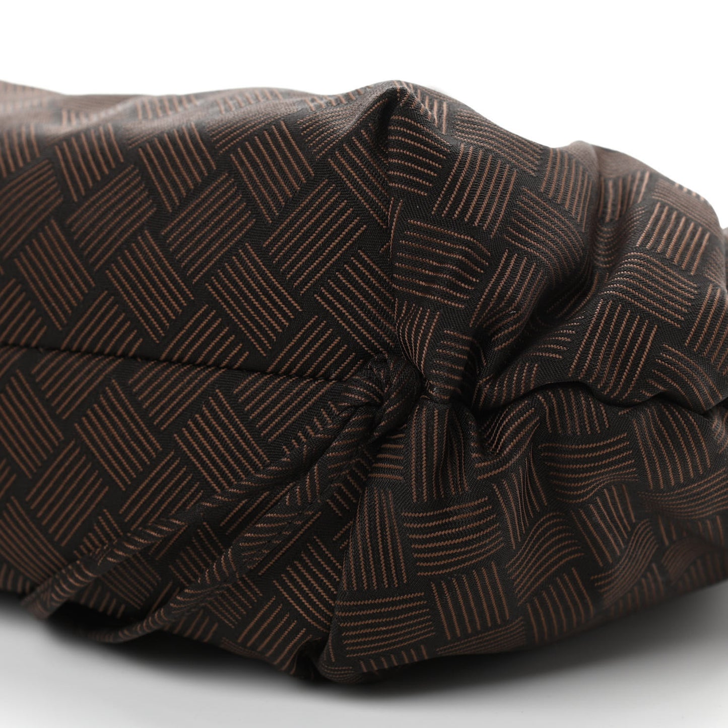 Fabric Intrecciato Medium The Point Triangle Bag Brown