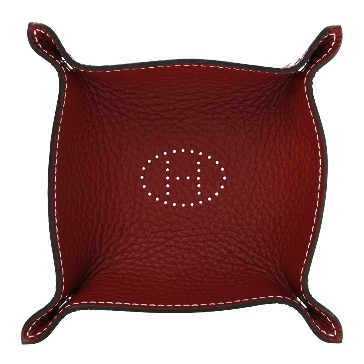 Hermes Taurillon Mini Mises et Relances Evelyne Change Tray Rouge H 1 of 7