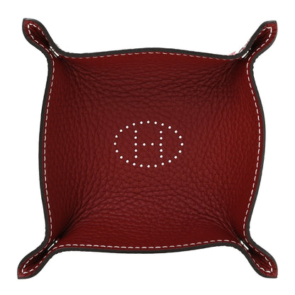 Hermes Taurillon Mini Mises et Relances Evelyne Change Tray Rouge H 1 of 7