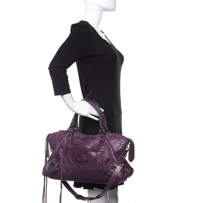 Balenciaga Agneau Classic Hardware Part Time Raisin 2 of 14
