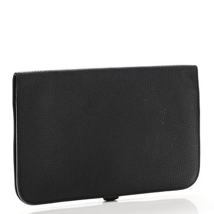 Hermes Togo Dogon Duo Wallet Black 4 of 11