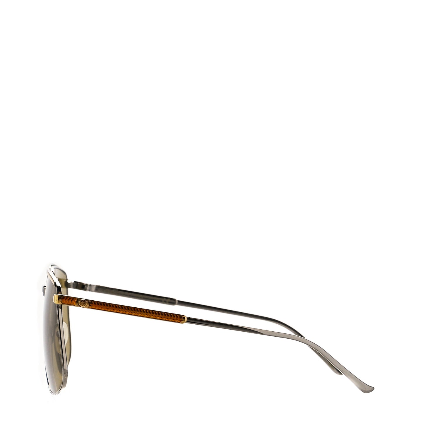 Metal Aviator Sunglasses GG0365S Silver Yellow