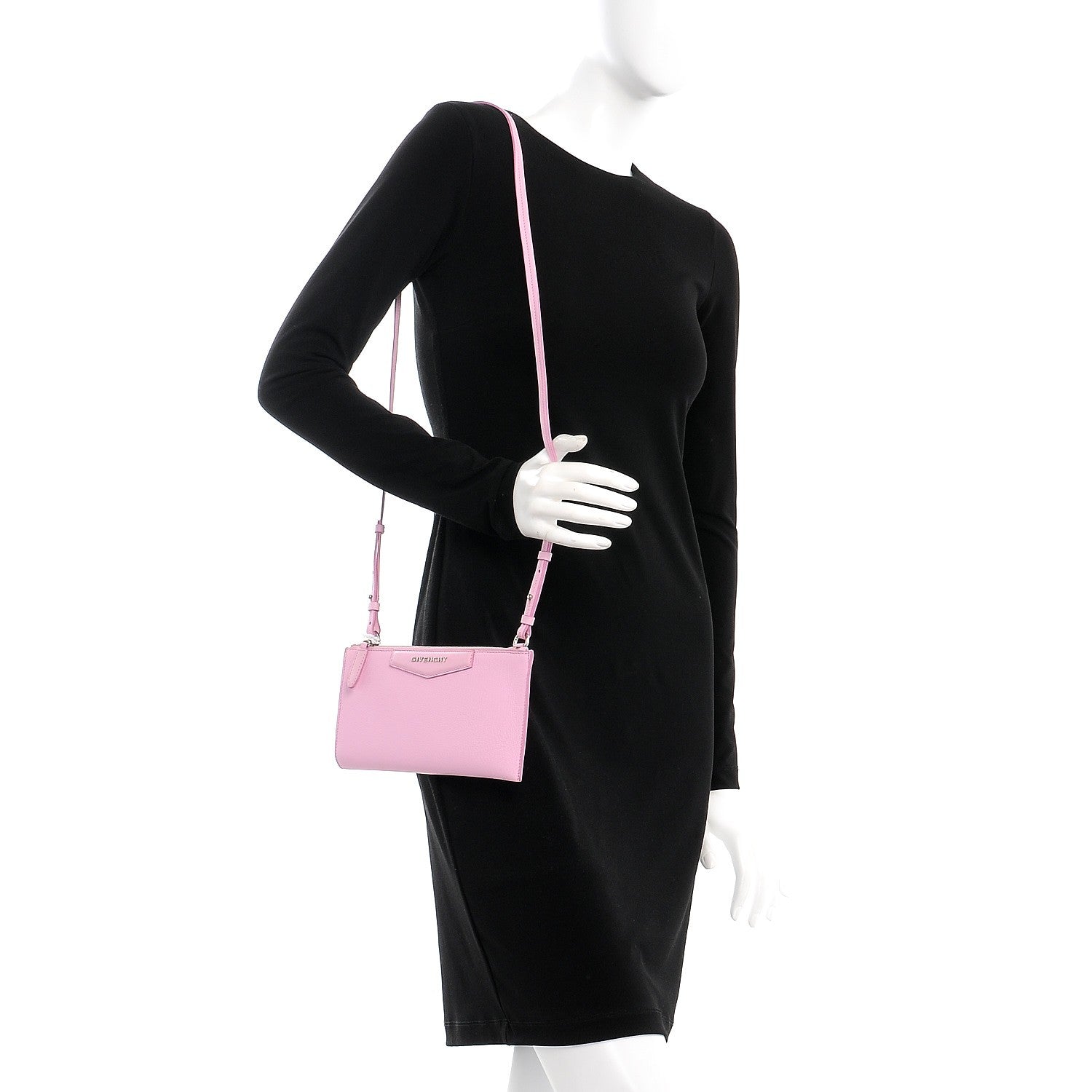 Givenchy Grained Goatskin Antigona Crossbody Bright Pink 2 of 9
