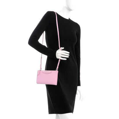 Givenchy Grained Goatskin Antigona Crossbody Bright Pink 2 of 9