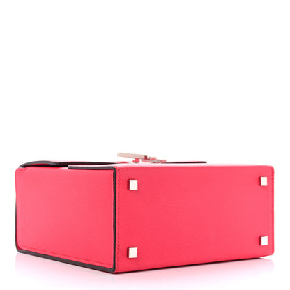 Hermes Epsom Cinhetic Boxy Top Handle Bag Rose Extreme 4 of 10