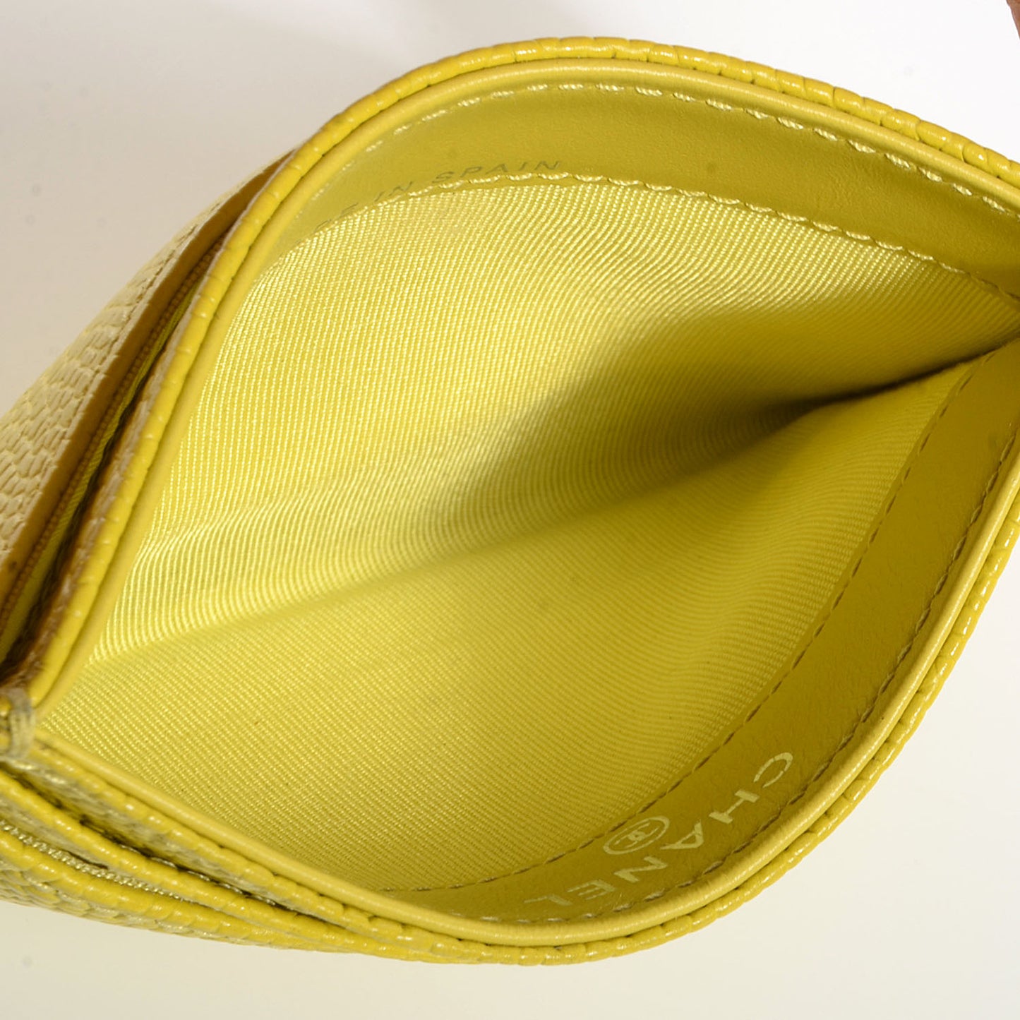 Caviar CC Timeless Card Holder Yellow