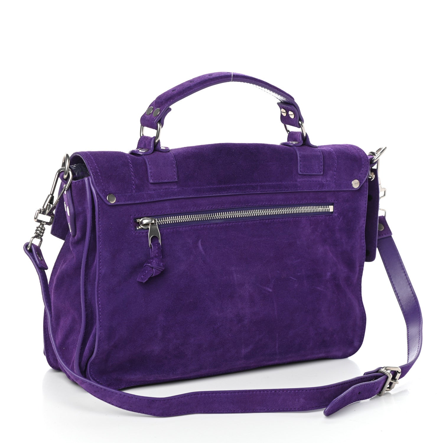 Proenza Schouler Suede Medium PS1 Satchel Amethyst 3 of 9