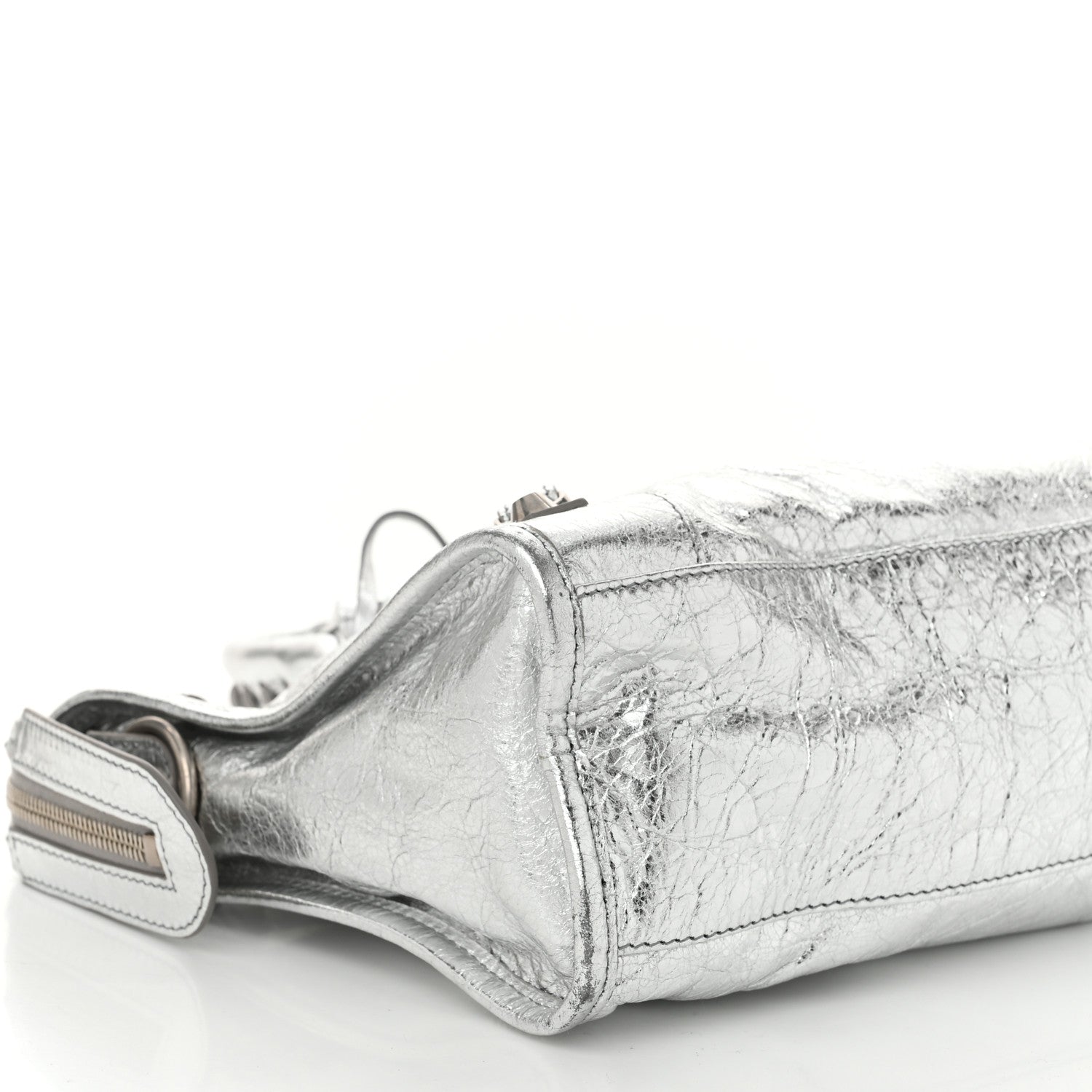 Balenciaga Agneau Classic Silver Hardware S City Aluminum 10 of 12