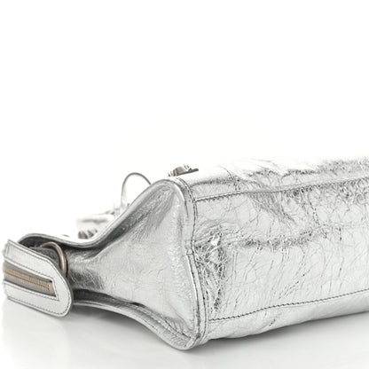 Balenciaga Agneau Classic Silver Hardware S City Aluminum 10 of 12