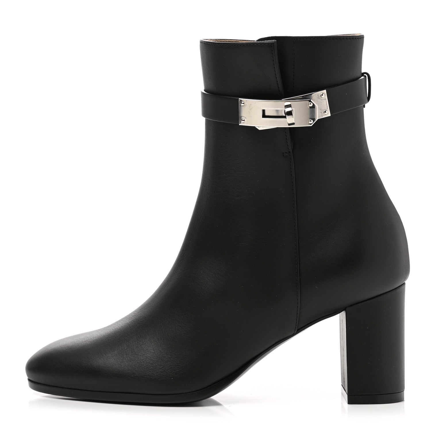 Hermes Calfskin Saint Germain Ankle Boots 36 Black 1 of 8