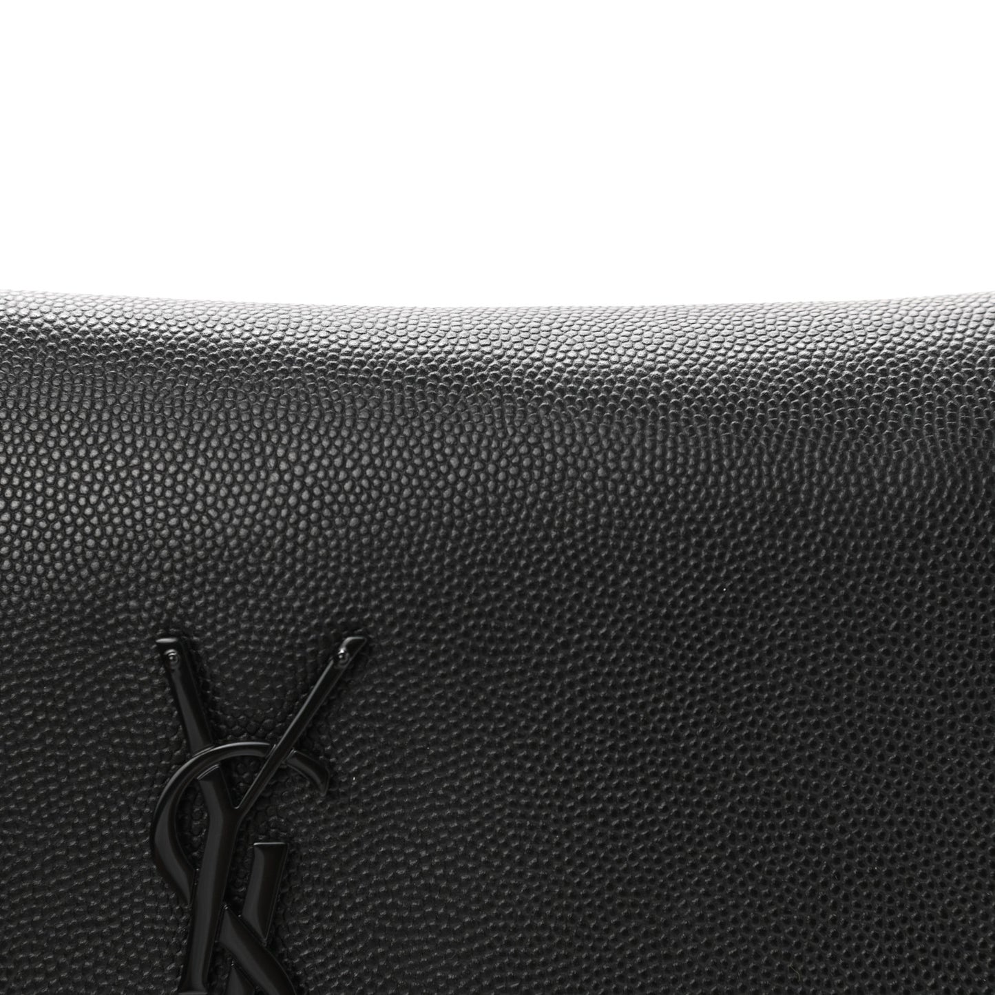 Grain De Poudre West Hollywood Monogram Fold Over Clutch Black