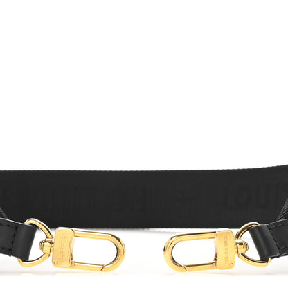 Louis Vuitton Nylon Petite Malle Souple Shoulder Strap Black 3 of 4