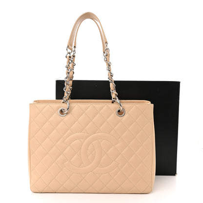 Chanel Caviar Quilted Grand Shopping Tote GST Beige Clair 12 of 12