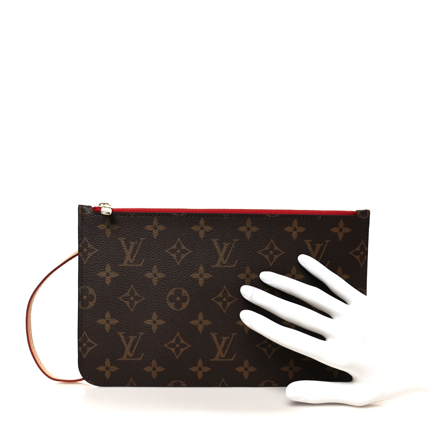Louis Vuitton Monogram Neverfull MM GM Pochette Cherry 2 of 7