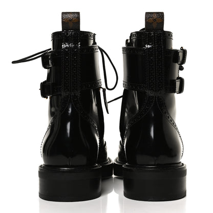 Louis Vuitton Glazed Calfskin Midtown Ankle Boots 36 Black 6 of 9