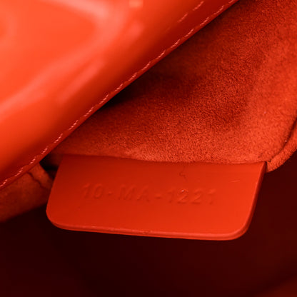 Christian Dior Patent Cannage Mini Lady Dior Orange 7 of 10