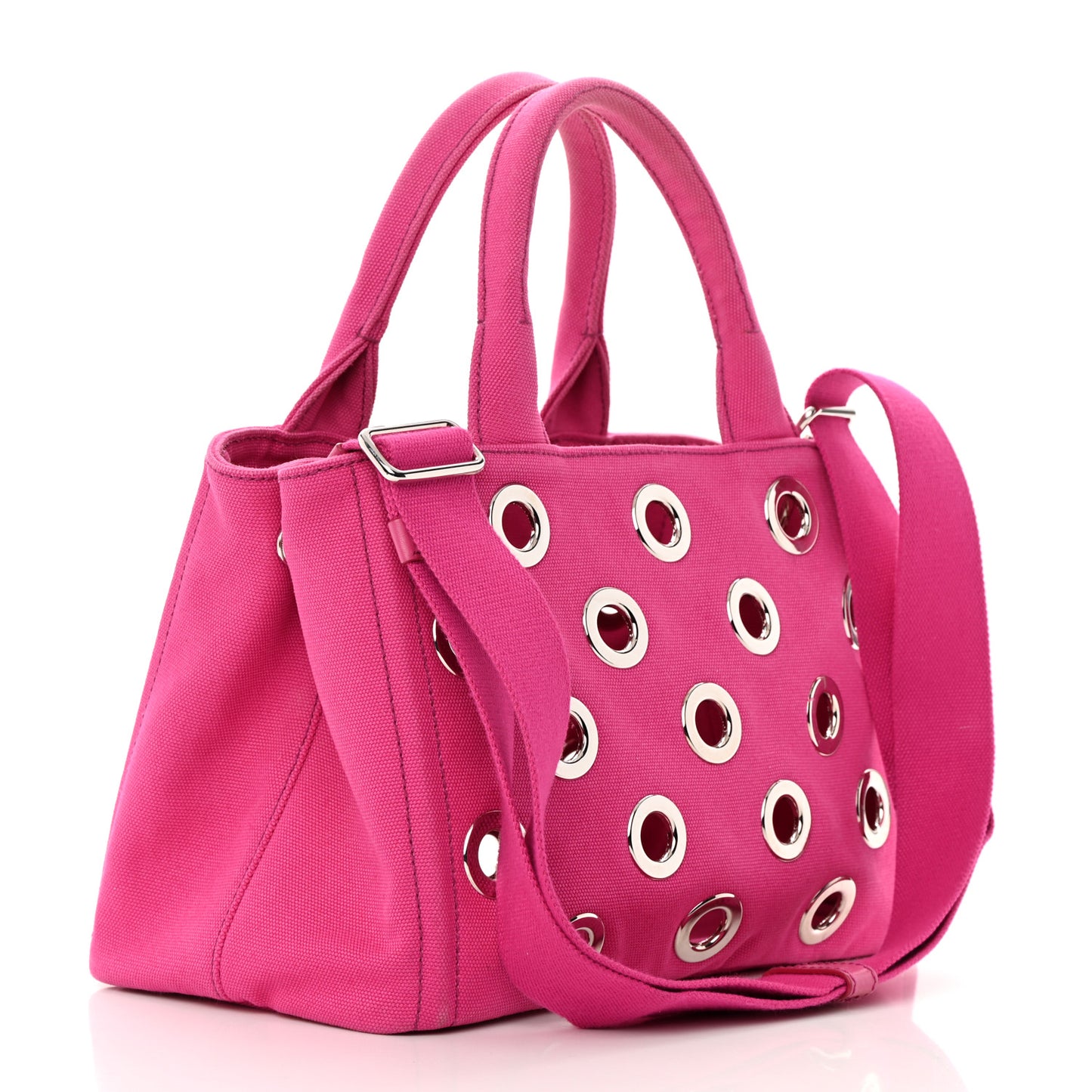 Canvas Grommet Canapa Tote Pink