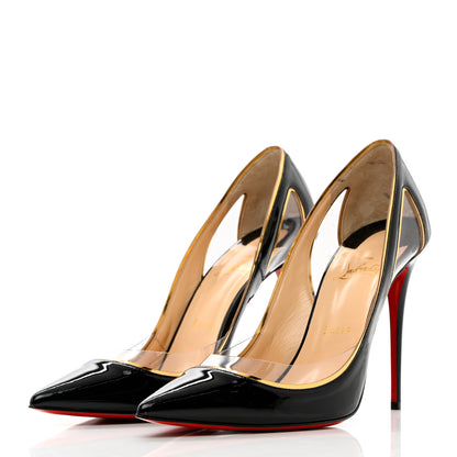 Christian Louboutin Patent PVC Specchio Cosmo 554 100 Pumps 41 Black 3 of 13