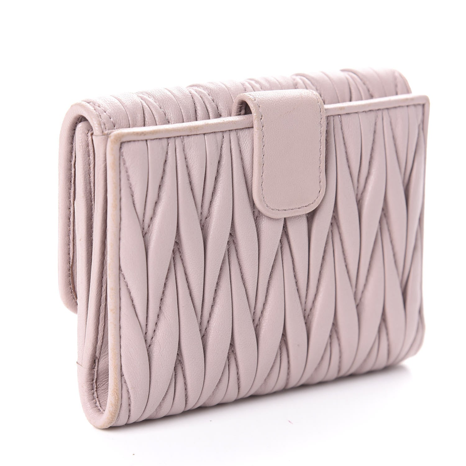 Miu Miu Nappa Matelasse Lux Flap Wallet Cammeo 3 of 6