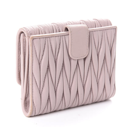Miu Miu Nappa Matelasse Lux Flap Wallet Cammeo 3 of 6