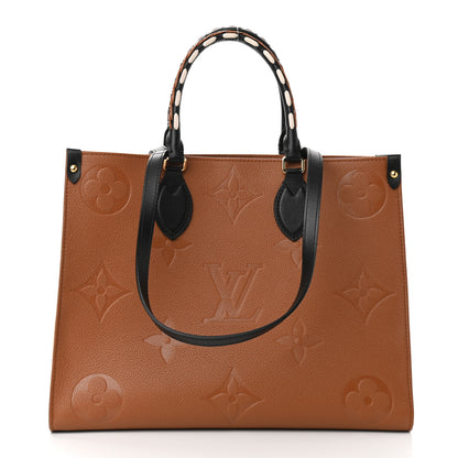 Louis Vuitton Empreinte Monogram Giant Wild At Heart Onthego MM Caramel 1 of 9