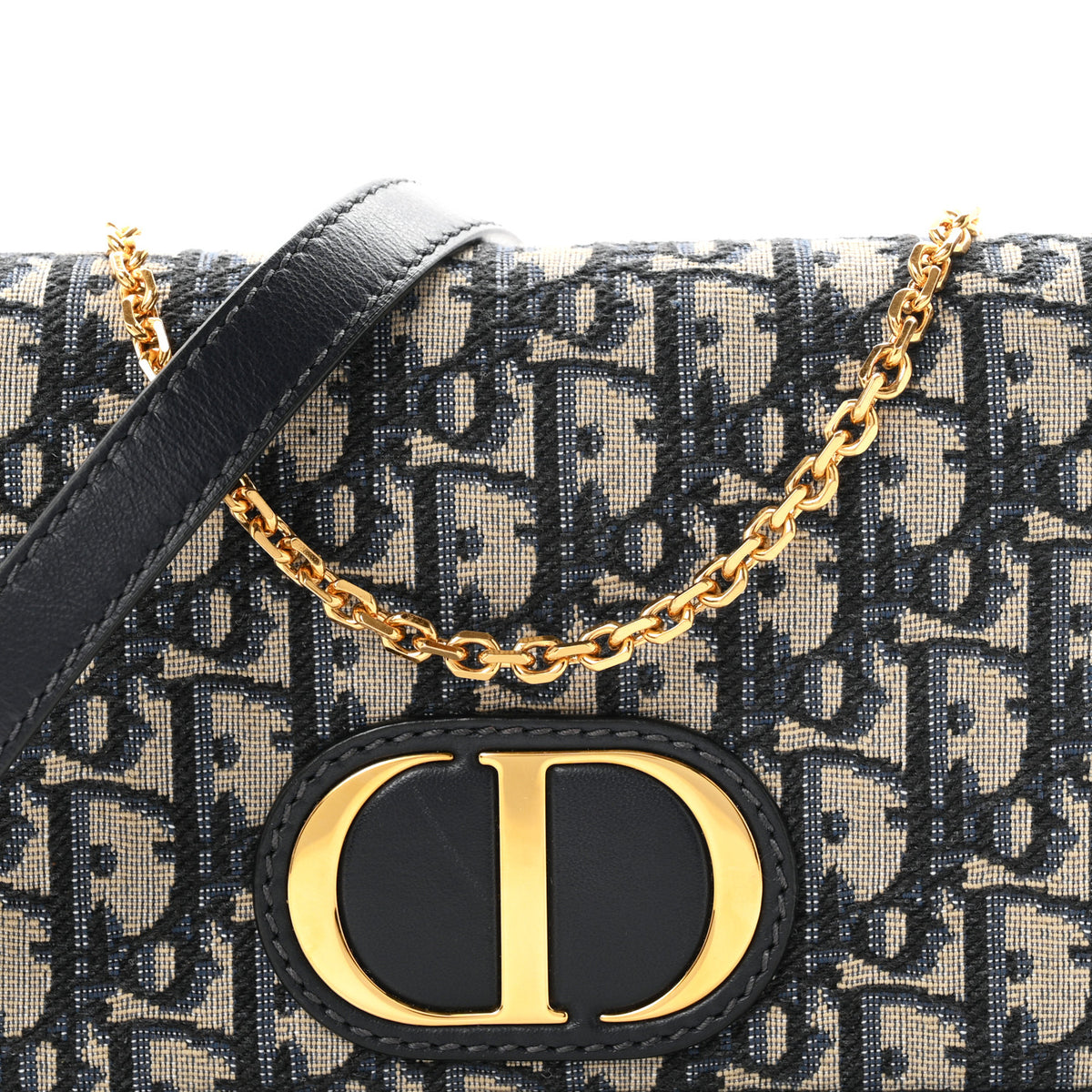 Christian Dior Oblique 30 Montaigne 2-In-1 Pouch Blue 15 of 21