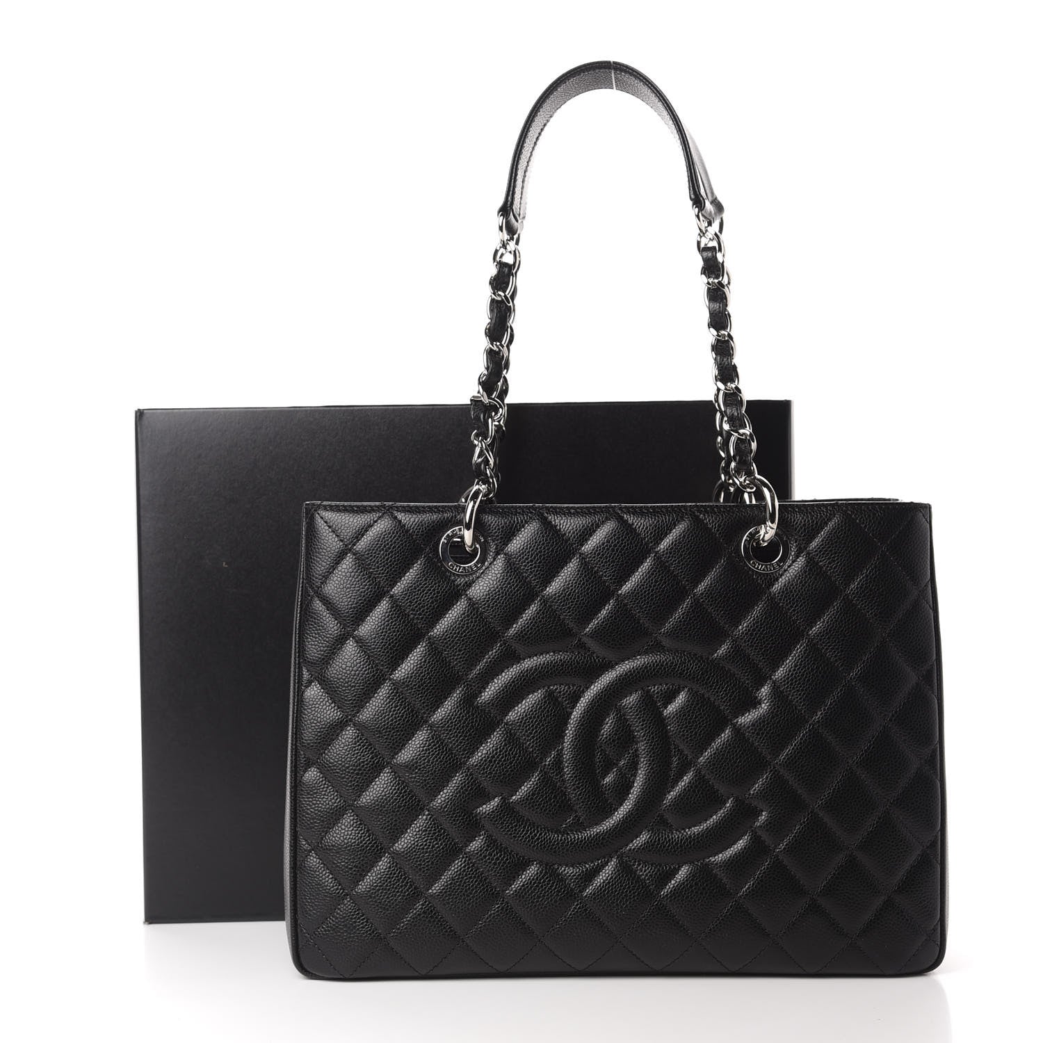 Chanel Caviar Quilted Grand Shopping Tote GST Black 11 of 11