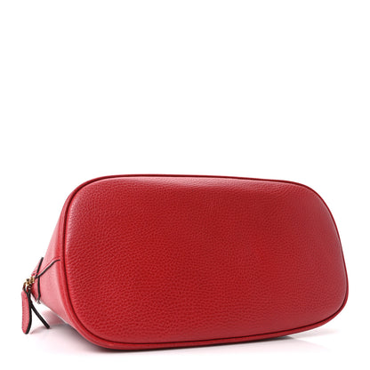 Gucci Dollar Calfskin Small GG Charm Dome Bag Red 4 of 10