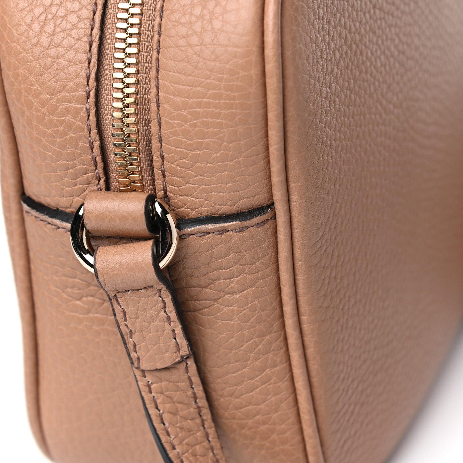 Gucci Pebbled Calfskin Small Soho Disco Bag Camelia 5 of 5