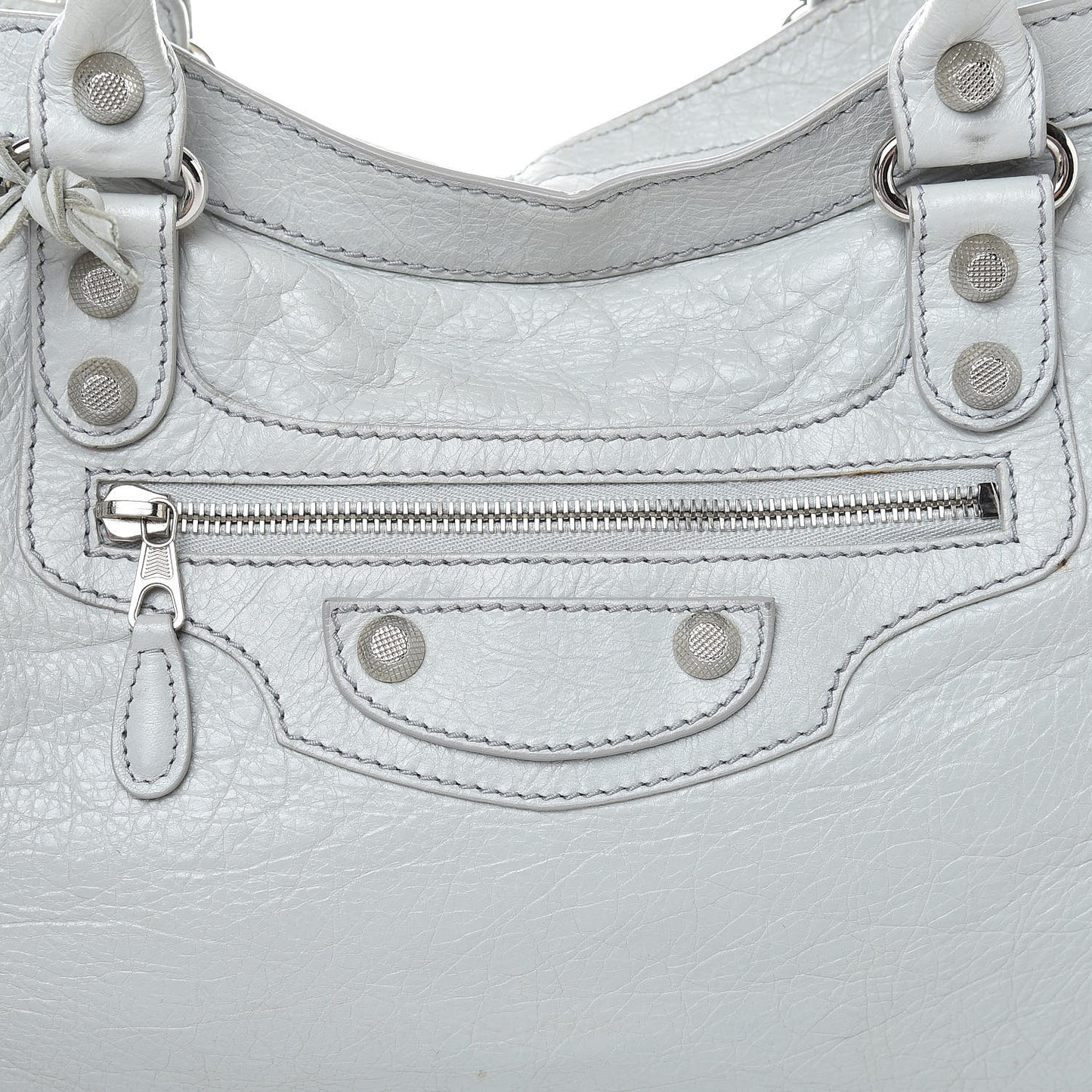 Agneau Giant 12 Silver Hardware City Gris Glace