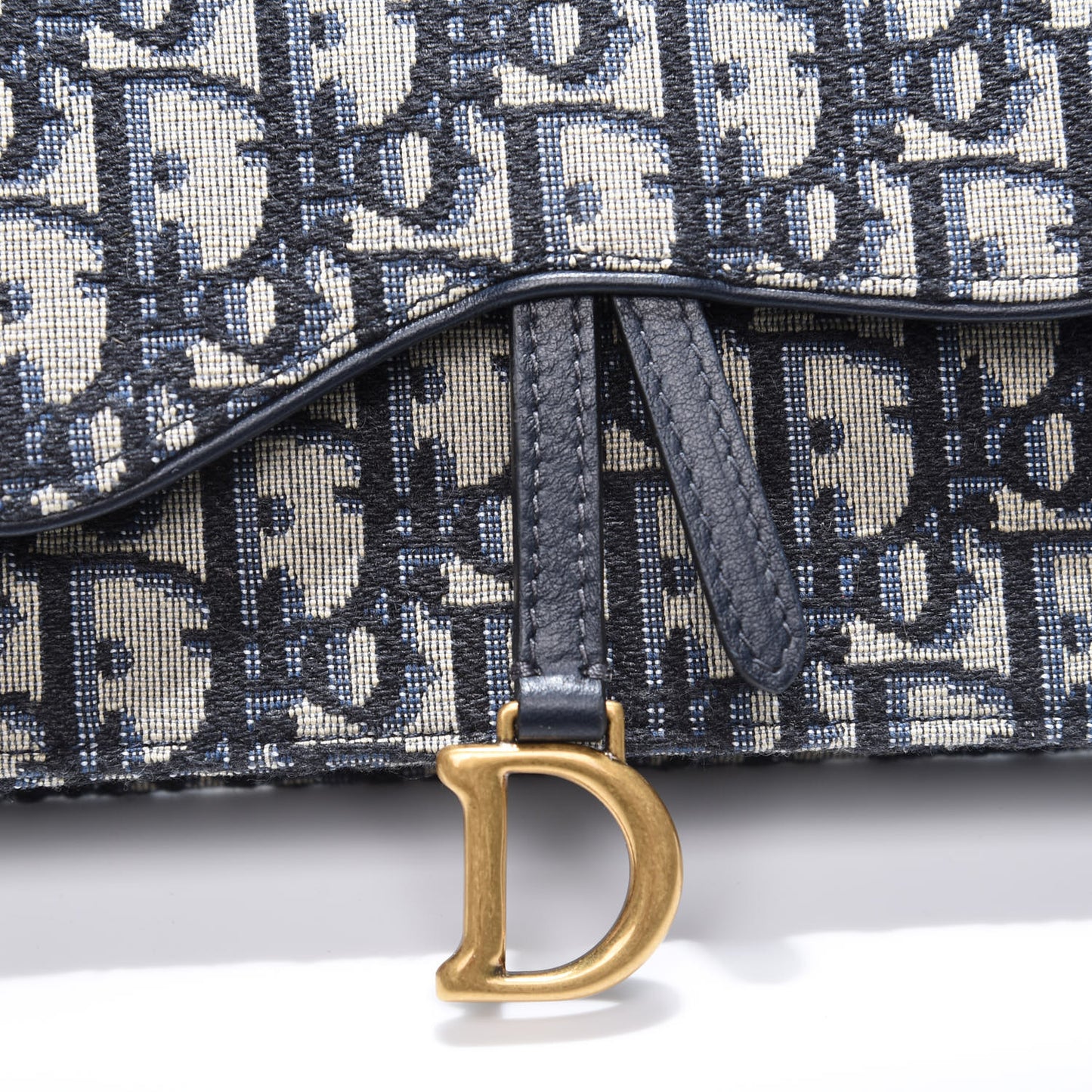 Oblique Saddle Belt Bag Blue
