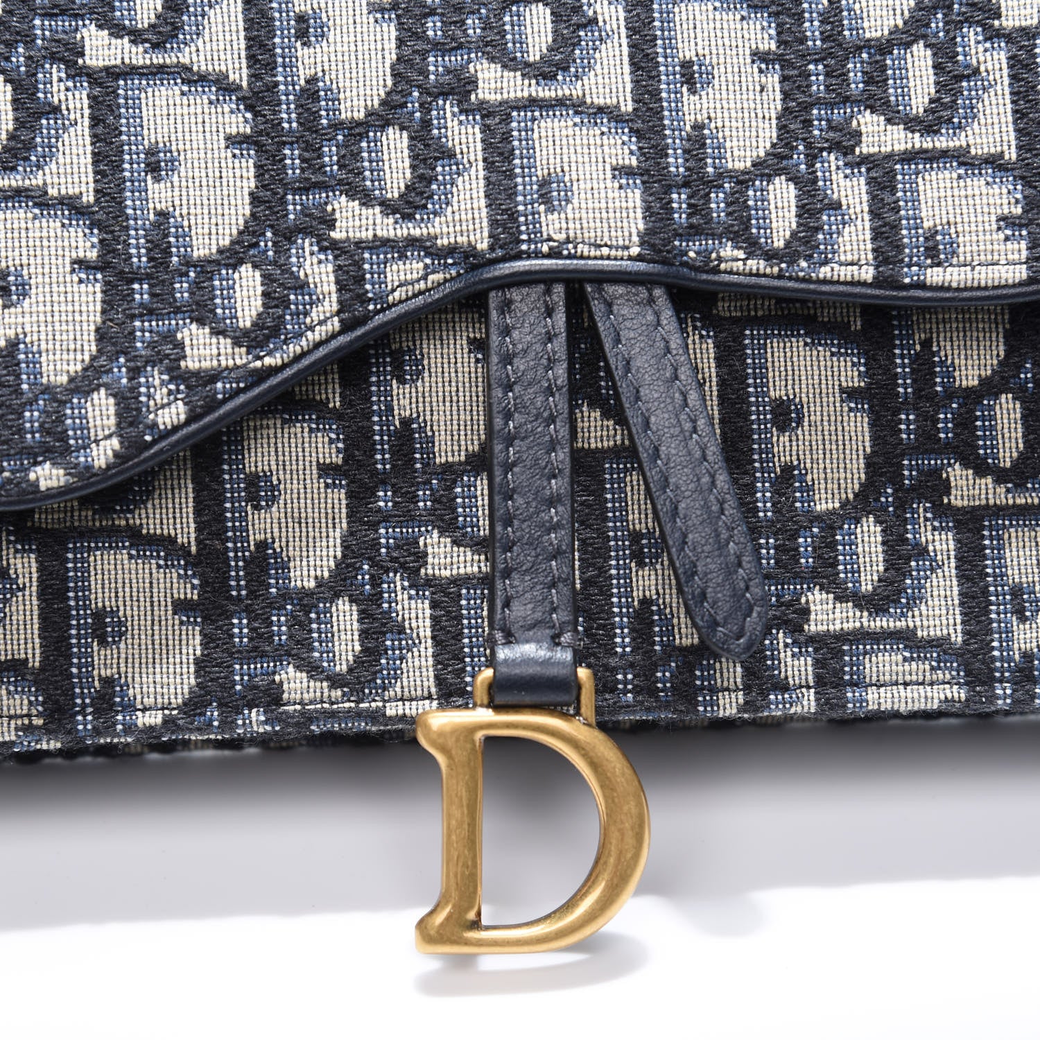 Christian Dior Oblique Saddle Belt Bag Blue 8 of 8
