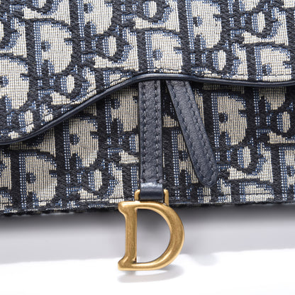 Christian Dior Oblique Saddle Belt Bag Blue 8 of 8