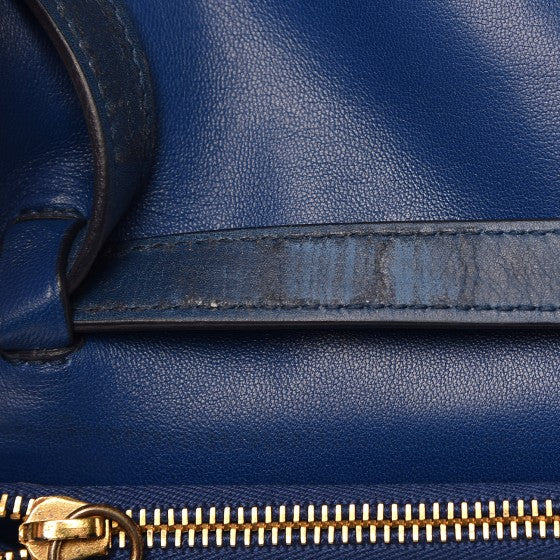Smooth Calfskin Large Classic Box Flap Bag Slate Blue