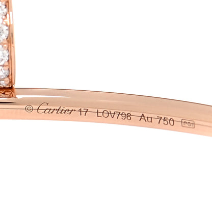 Cartier 18K Pink Gold Diamond Small Juste Un Clou Bracelet 17 4 of 5