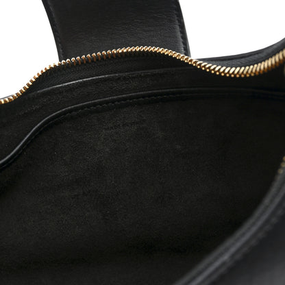 Celine Smooth Calfskin Medium Strap Ava Triomphe Shoulder Bag Black 7 of 10