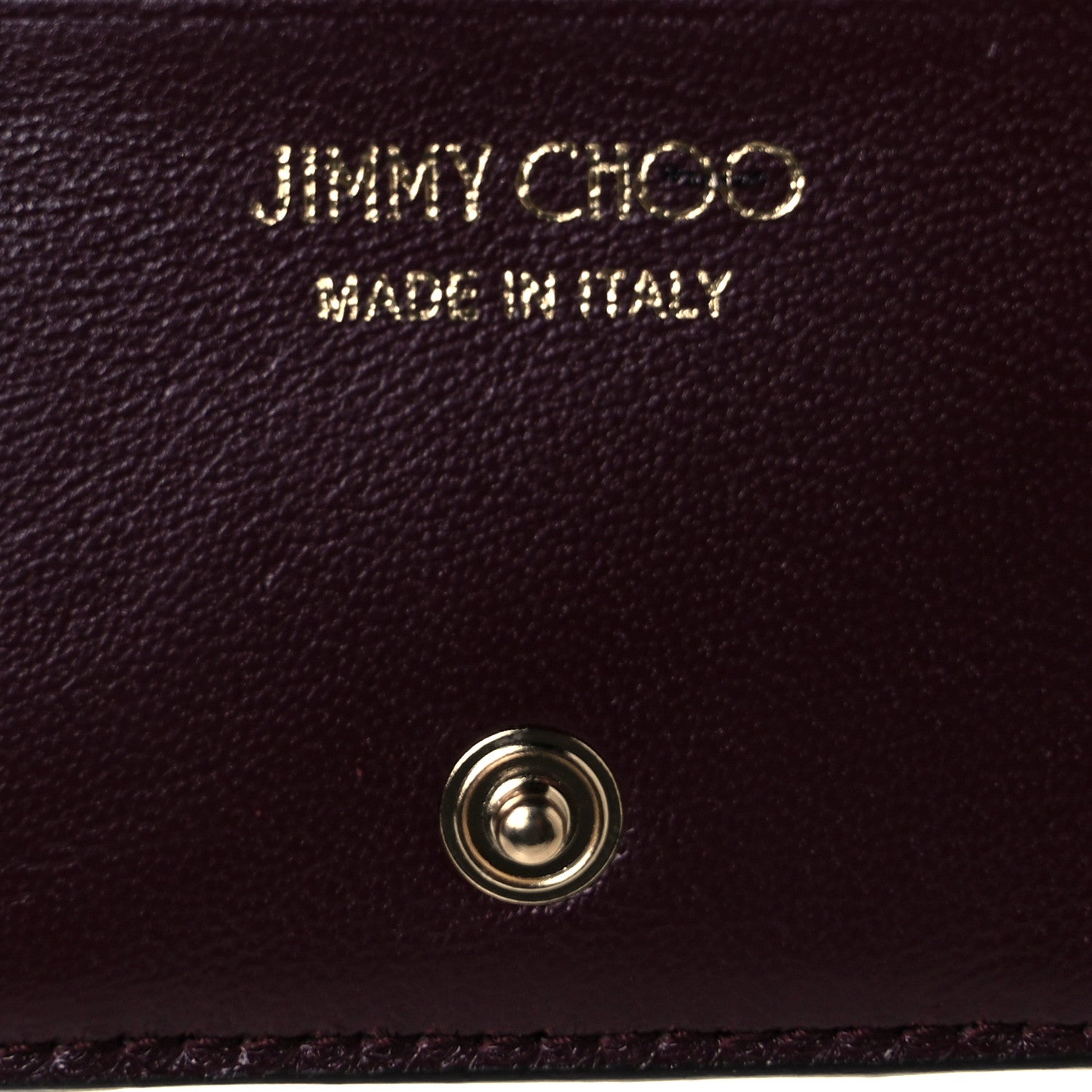 Jimmy Choo Calfskin Hanne Wallet Burgundy 6 of 8
