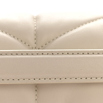 Saint Laurent Lambskin Quilted Medium Loulou Puffer Monogram Chain Satchel Crema Soft 12 of 15