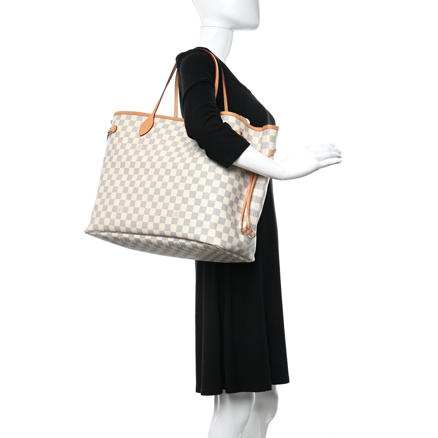 Louis Vuitton Damier Azur Neo Neverfull GM Rose Ballerine 2 of 5