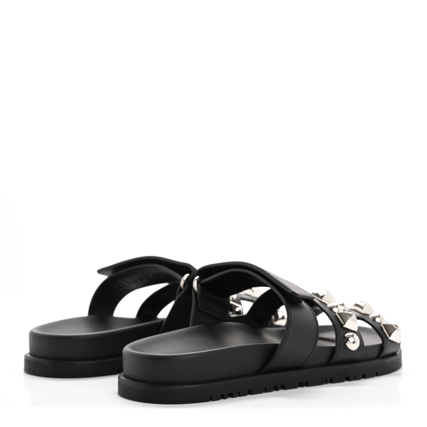Calfskin Medor Studded Womens Chypre Sandals 36 Black
