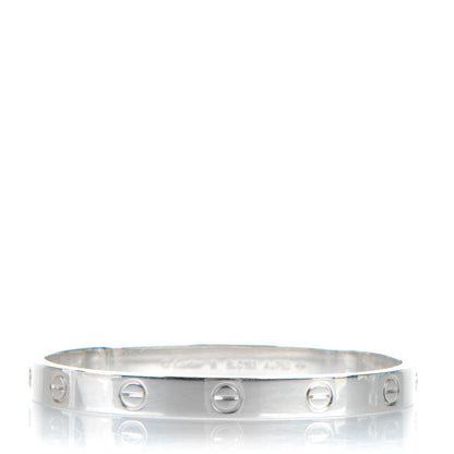 Cartier 18K White Gold LOVE Bracelet 16 1 of 6
